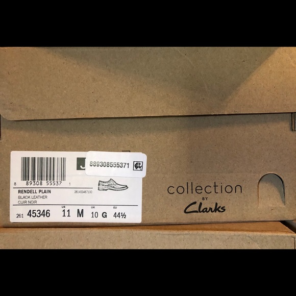 Brand new men Clarks black leather casual oxford - Picture 13 of 14